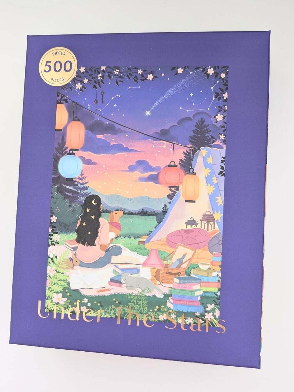 NEW IN BOX Hobbry "Under The Stars" Outdoor Evening Scene 500-Piece Puzzle